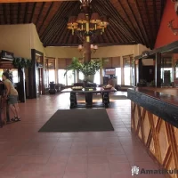 Reception area at Hilltop Camp welcoming guests to Hluhluwe-iMfolozi Game Reserve, South Africa