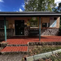 Reception area at Injisuthi Camp providing check-in services and visitor information in uKhahlamba-Drakensberg Park, South Africa