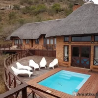 Ntshondwe Lodge in Ithala Game Reserve featuring luxury accommodation with sweeping views of the surrounding mountains and bushveld in KwaZulu-Natal, South Africa