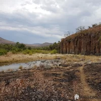 River view from Thalu Bush Camp in Ithala Game Reserve, offering secluded wilderness accommodation in KwaZulu-Natal, South Africa