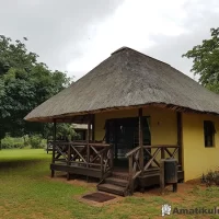 Two-bed self-catering chalet at Ndumo Game Reserve with private veranda and views of the surrounding bushveld in KwaZulu-Natal, South Africa