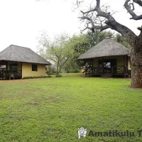Four-bed rest hut at Ndumo Game Reserve offering rustic self-catering accommodation surrounded by natural bushveld in KwaZulu-Natal, South Africa